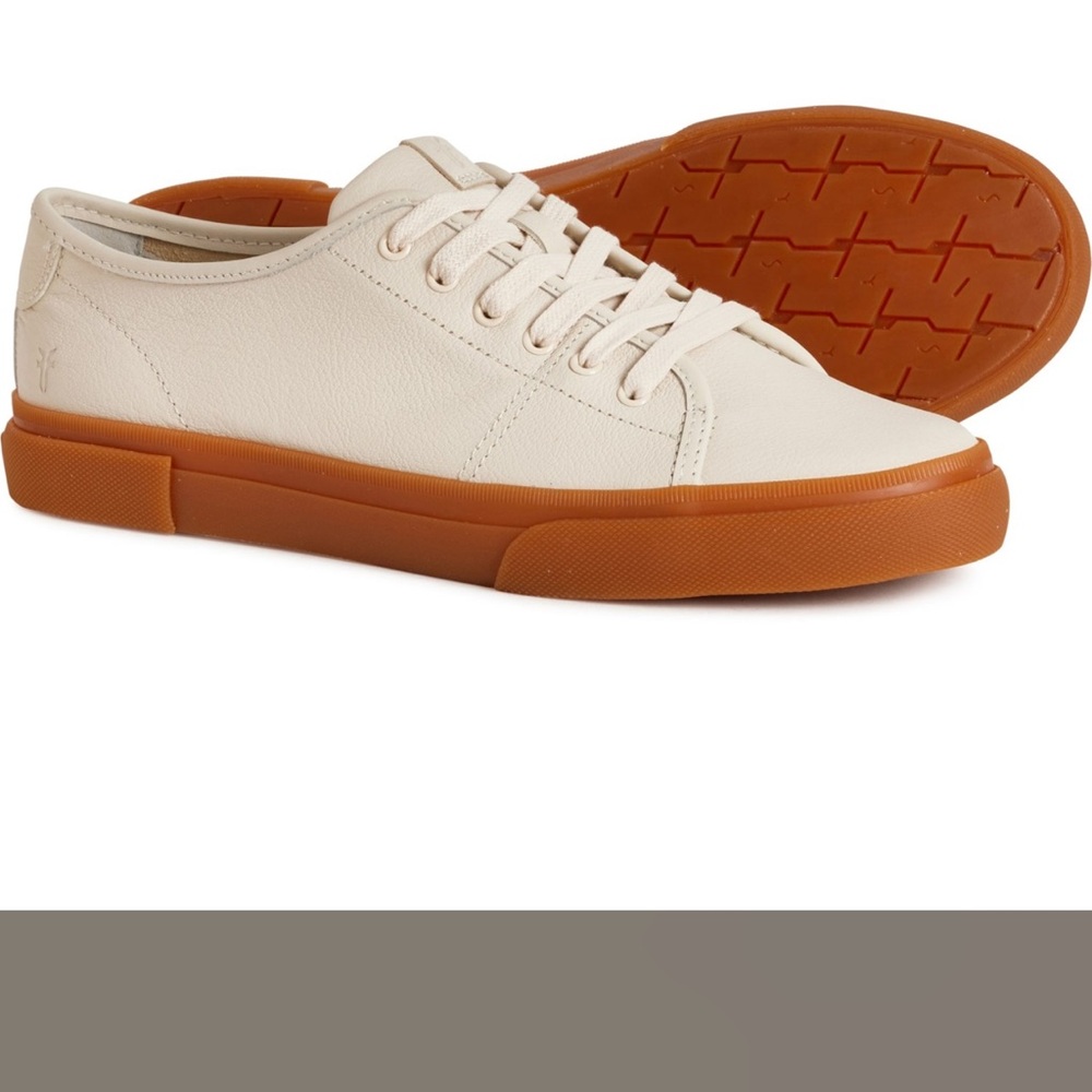 Frye women's White and Tan Sneakers - Picture 9 of 11